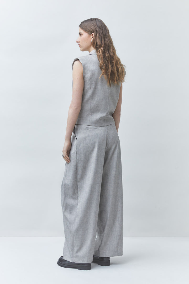 Suncoo - JEEZGC Pleated suit pants-achteraanzicht