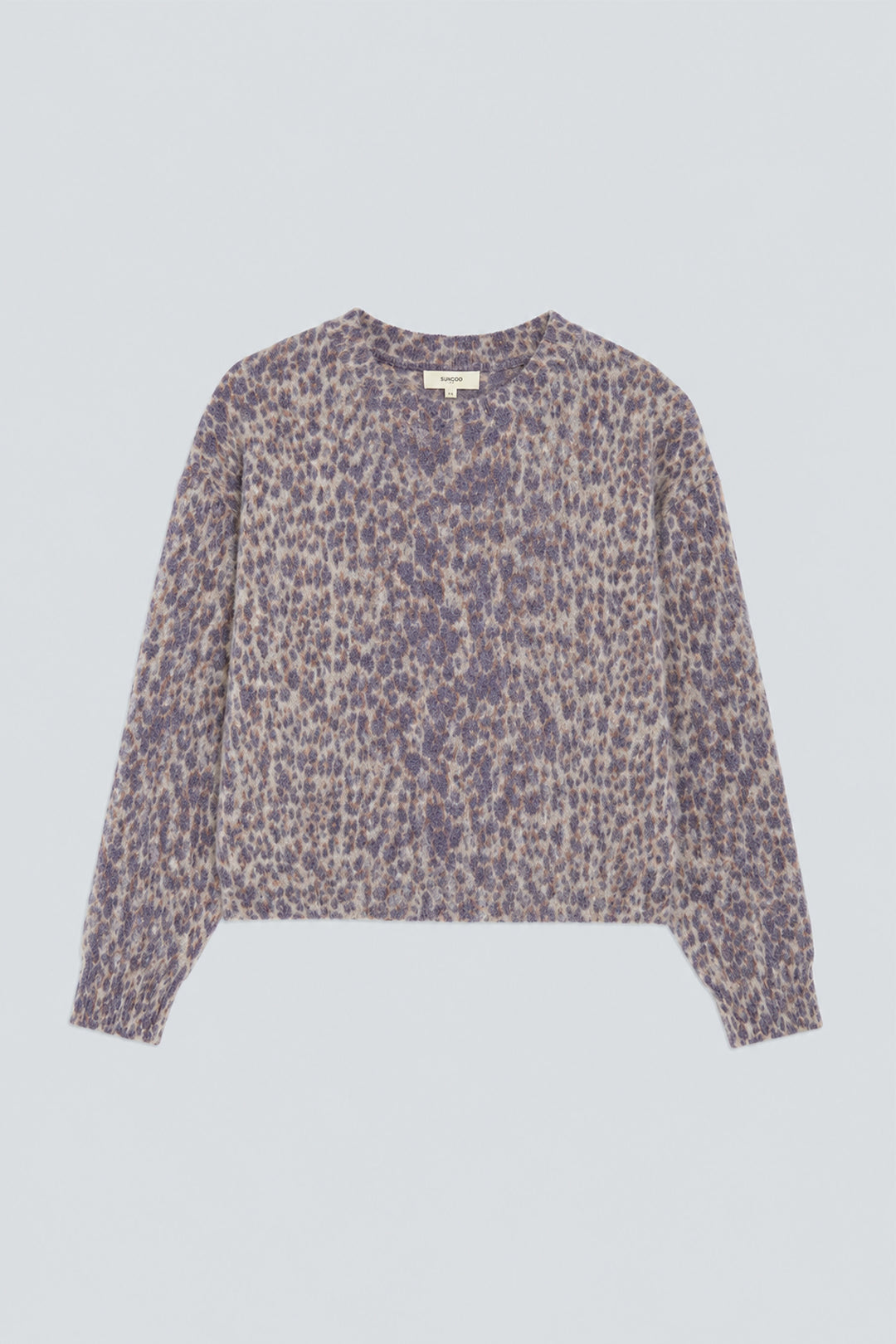 Suncoo - PLEOL Leopard-print mohair jumper-packshot