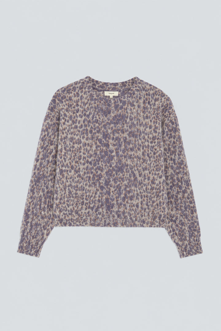 Suncoo - PLEOL Leopard-print mohair jumper-packshot