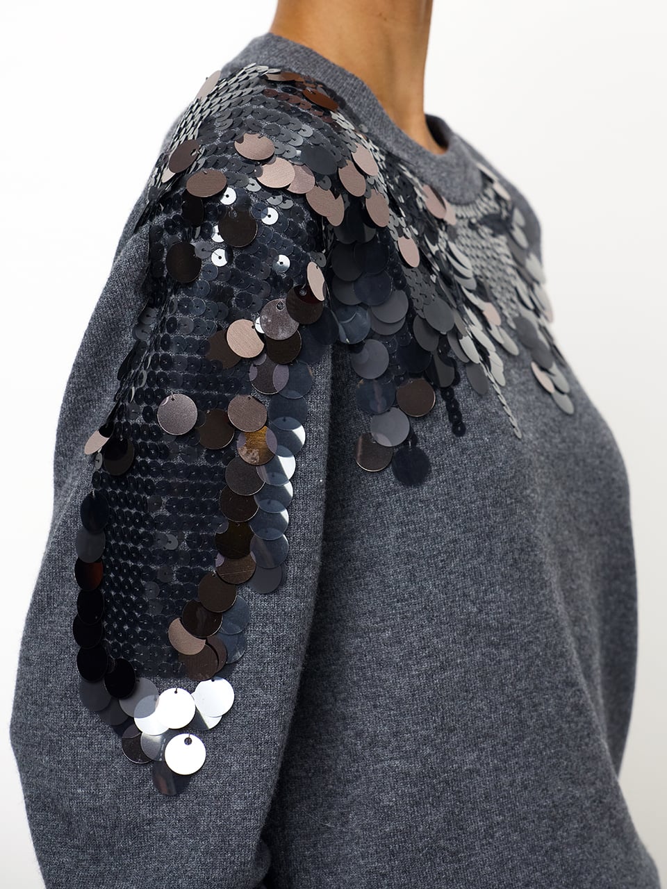 Dante6 - Ombra sequined sweater-zijaanzicht