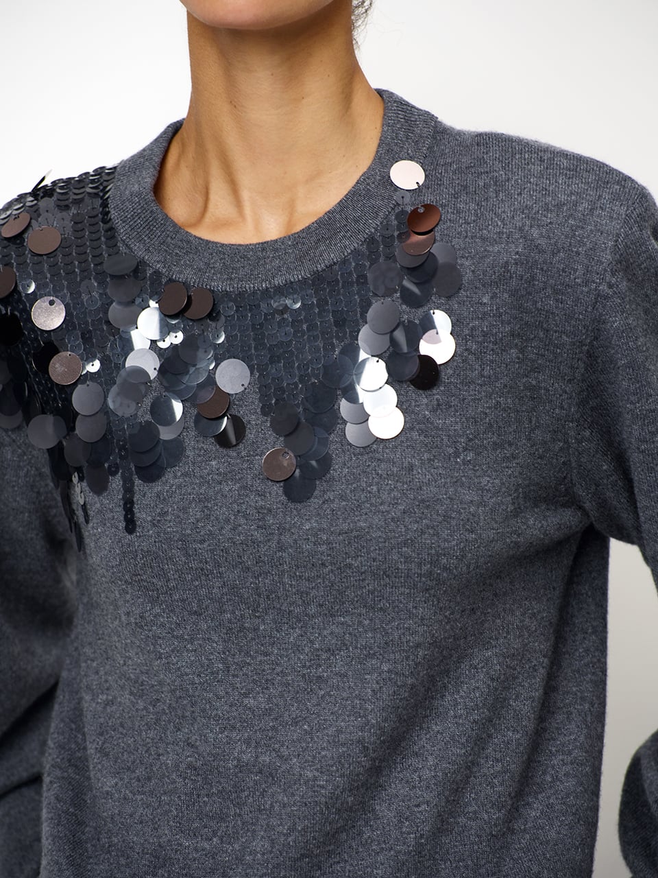 Dante6 - Ombra sequined sweater-detailfoto