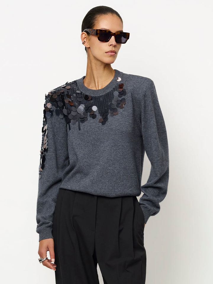 Dante6 - Ombra sequined sweater-voorzijde