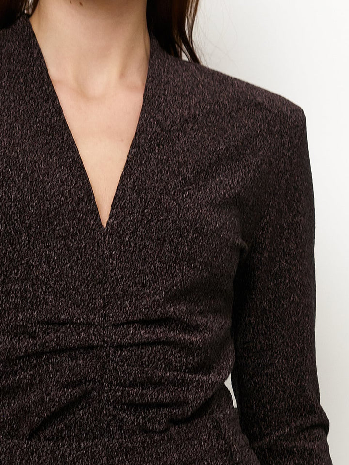 Dante6 - Healey lurex V-neck bodysuit-detailfoto