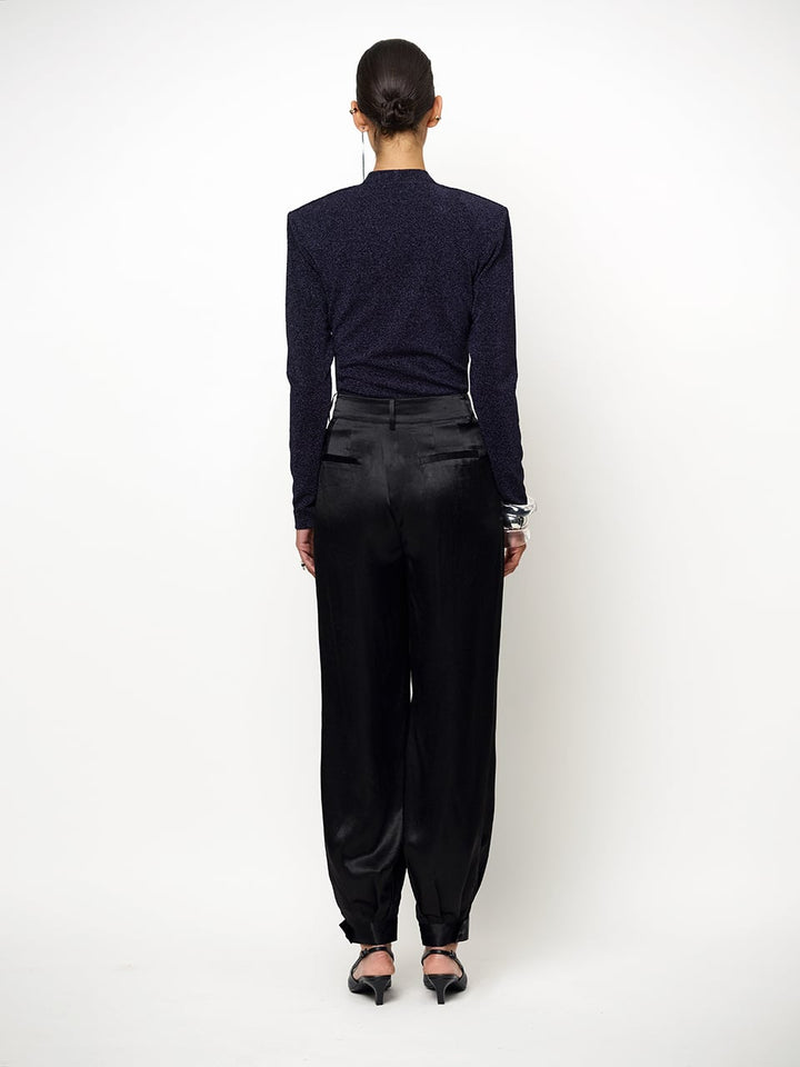 Dante6 - Healey lurex V-neck bodysuit-achteraanzicht