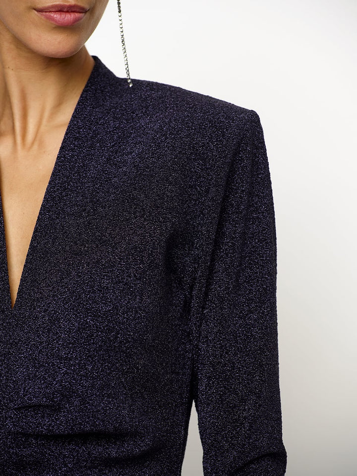 Dante6 - Healey lurex V-neck bodysuit-detailfoto