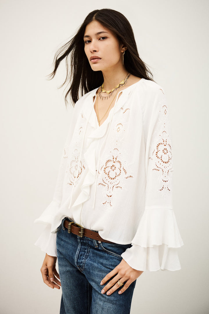 Ba&sh - OMAR flounced blouse