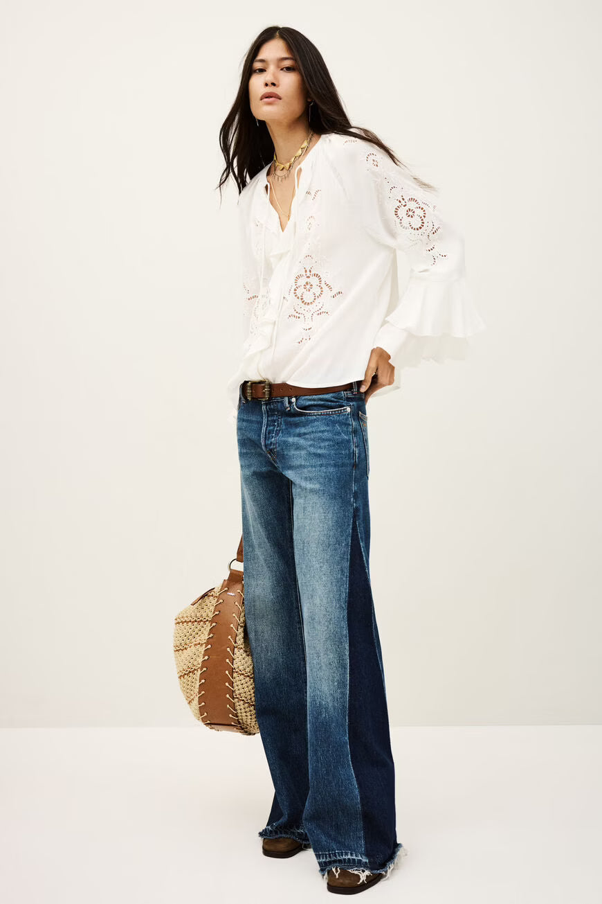 Ba&sh - OMAR flounced blouse