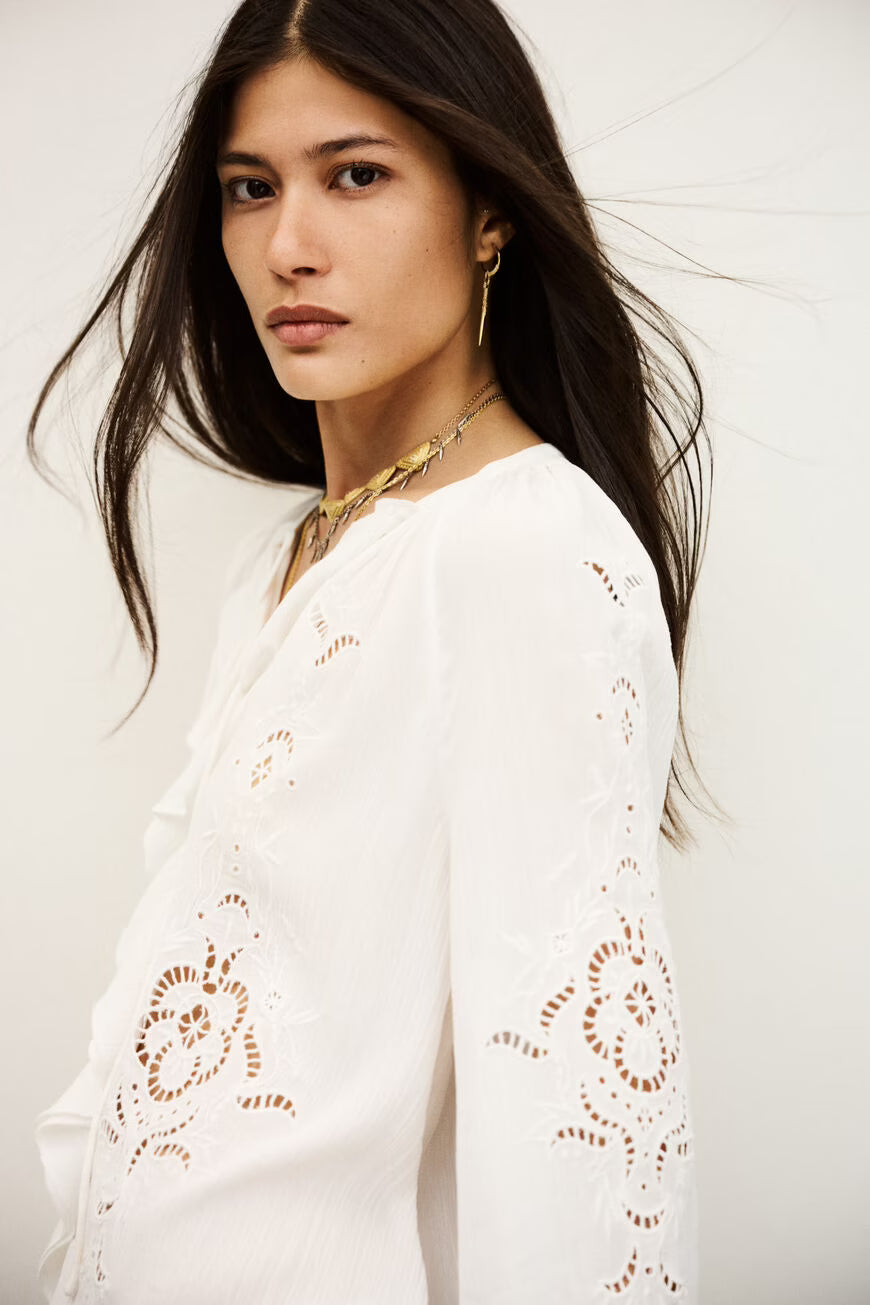 Ba&sh - OMAR flounced blouse