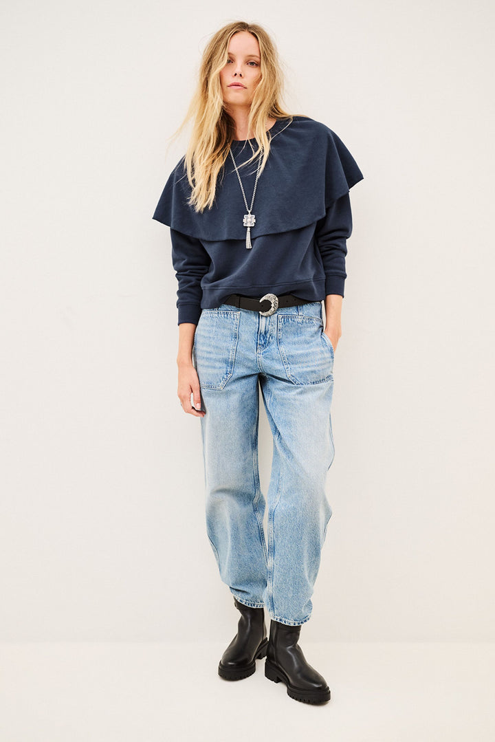 Ba&sh - DEHINA sweatshirt met cape-voorzijde