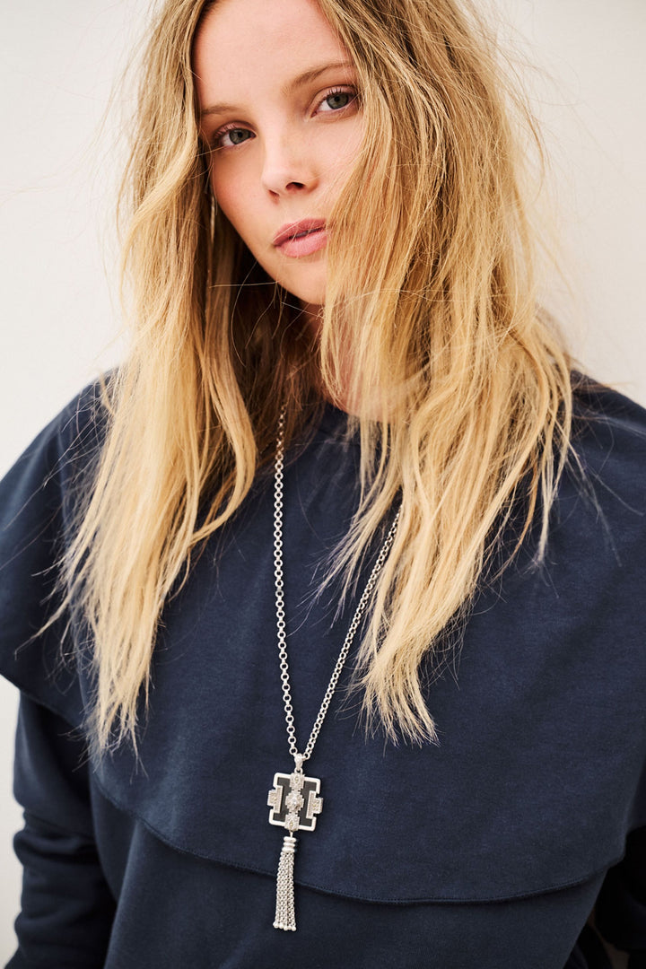 Ba&sh - DEHINA sweatshirt met cape-voorkant