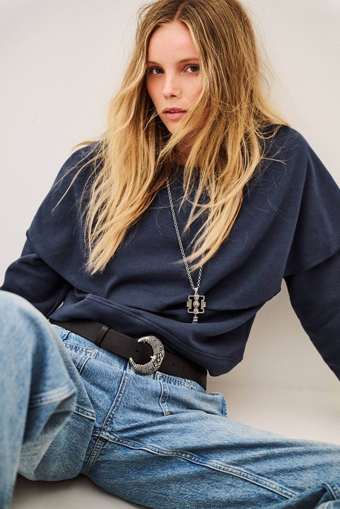 Ba&sh - DEHINA sweatshirt met cape-zijaanzicht