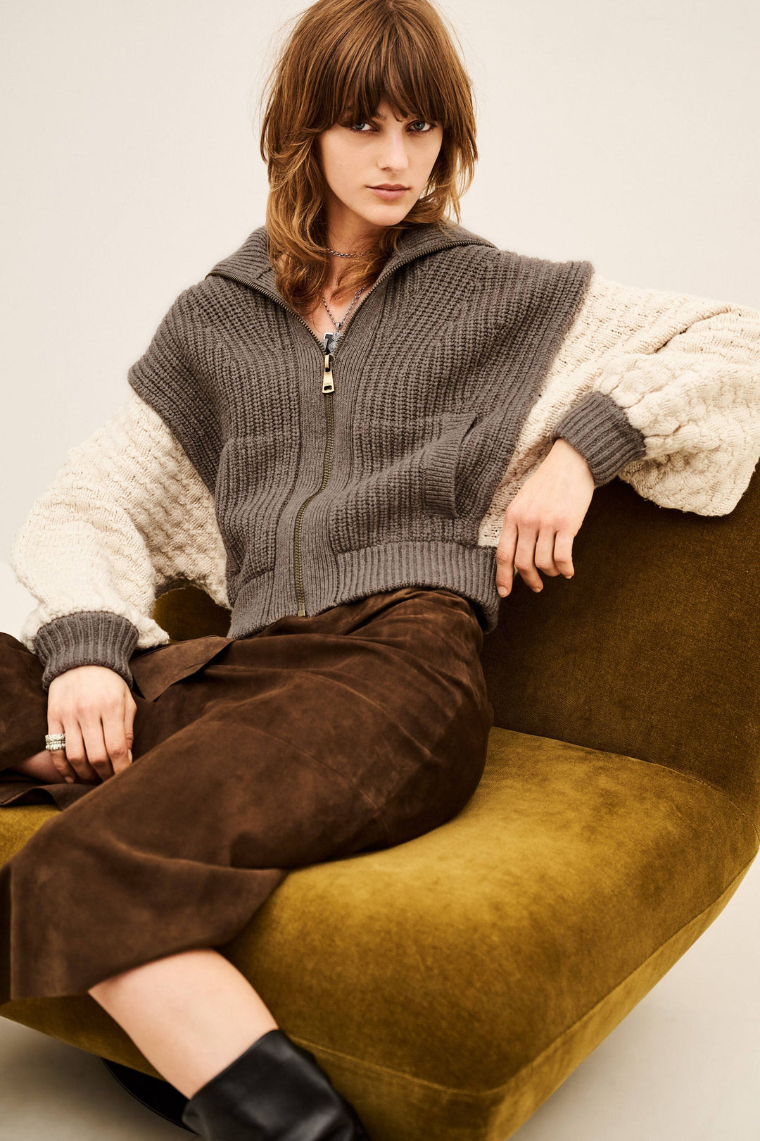 Ba&sh - ESSEN kort tricot vest-voorkant