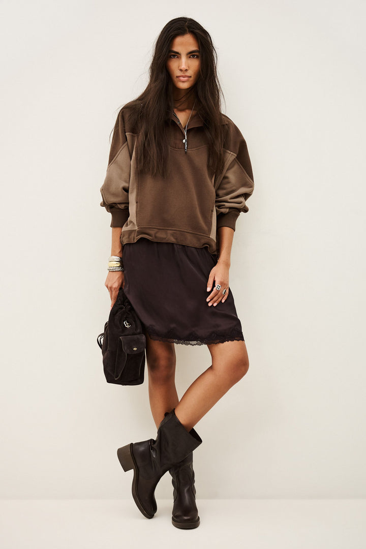 Ba&sh - JESSY sweatshirt met rits-vooraanzicht