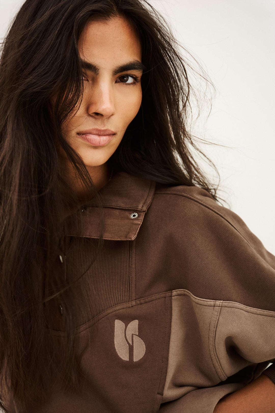 Ba&sh - JESSY sweatshirt met rits-voorkant