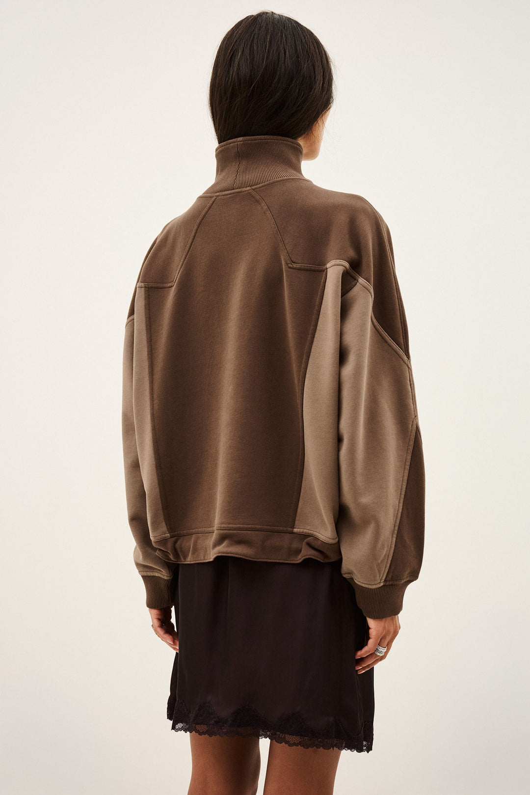 Ba&sh - JESSY sweatshirt met rits-achteraanzicht