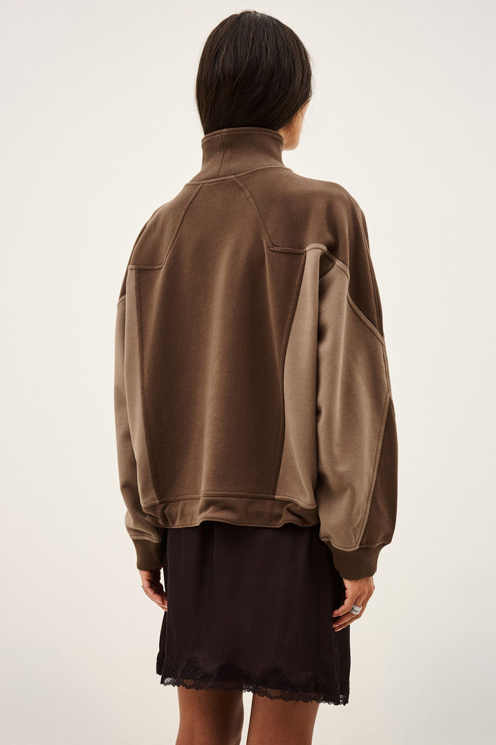 Ba&sh - JESSY sweatshirt met rits-achteraanzicht