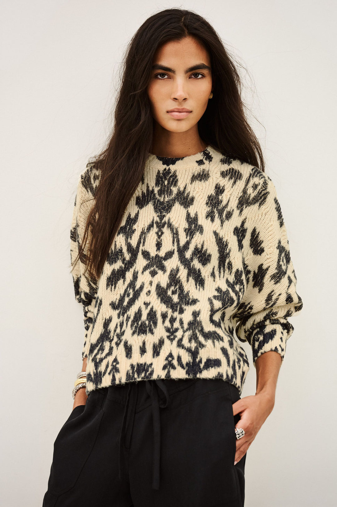 Ba&sh - PAUZE oversized trui-vooraanzicht