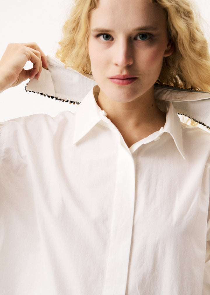 FRNCH - Chemise RAYON-detailfoto kraag