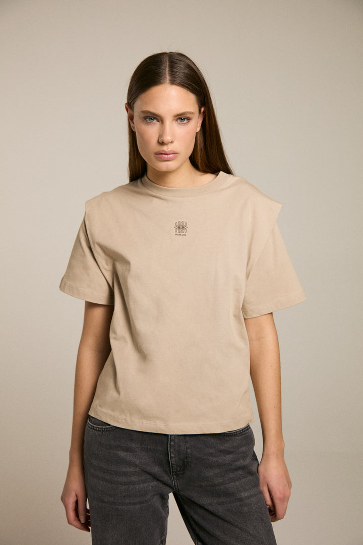 Homage - Shoulder Detail Top With Print