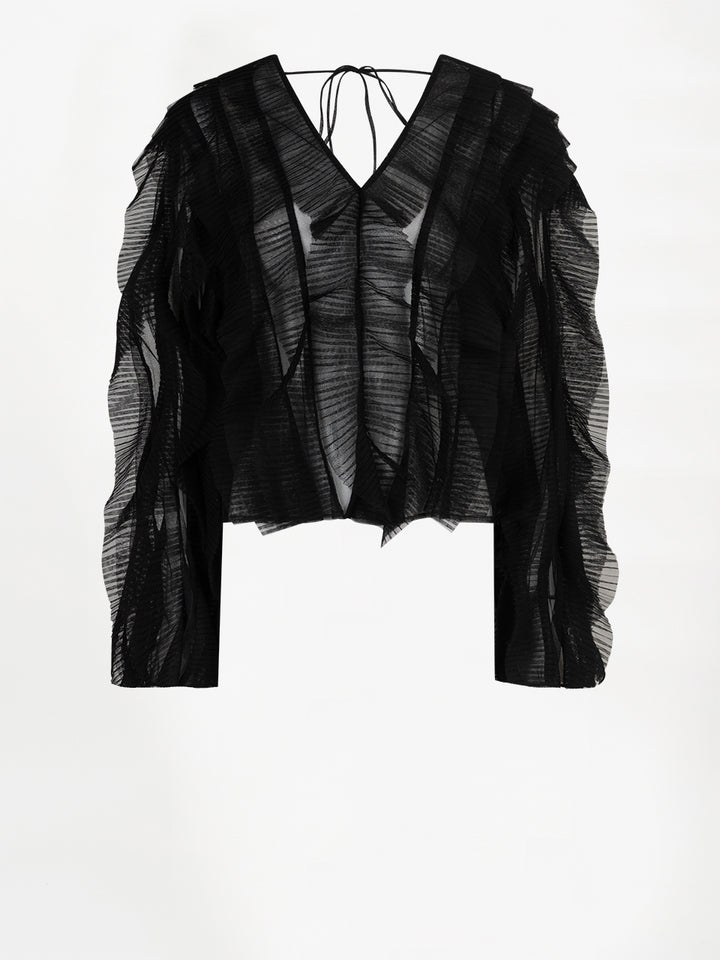 Dante6 - Phora Tulle Ruffled Top