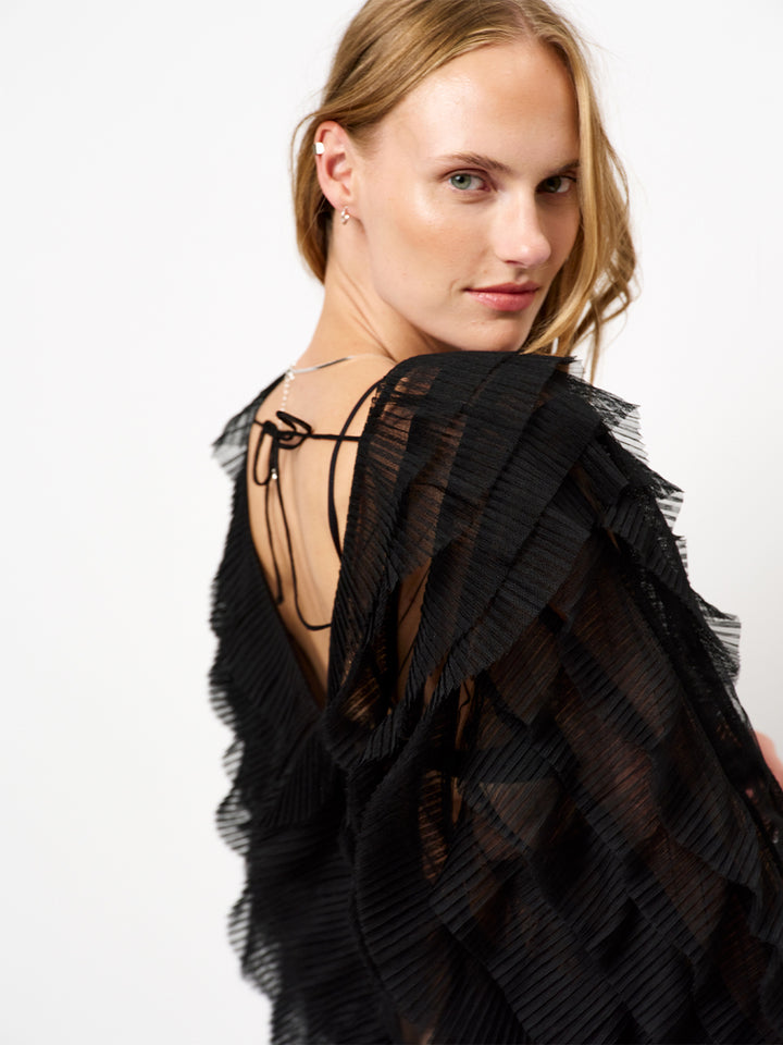 Dante6 - Phora Tulle Ruffled Top