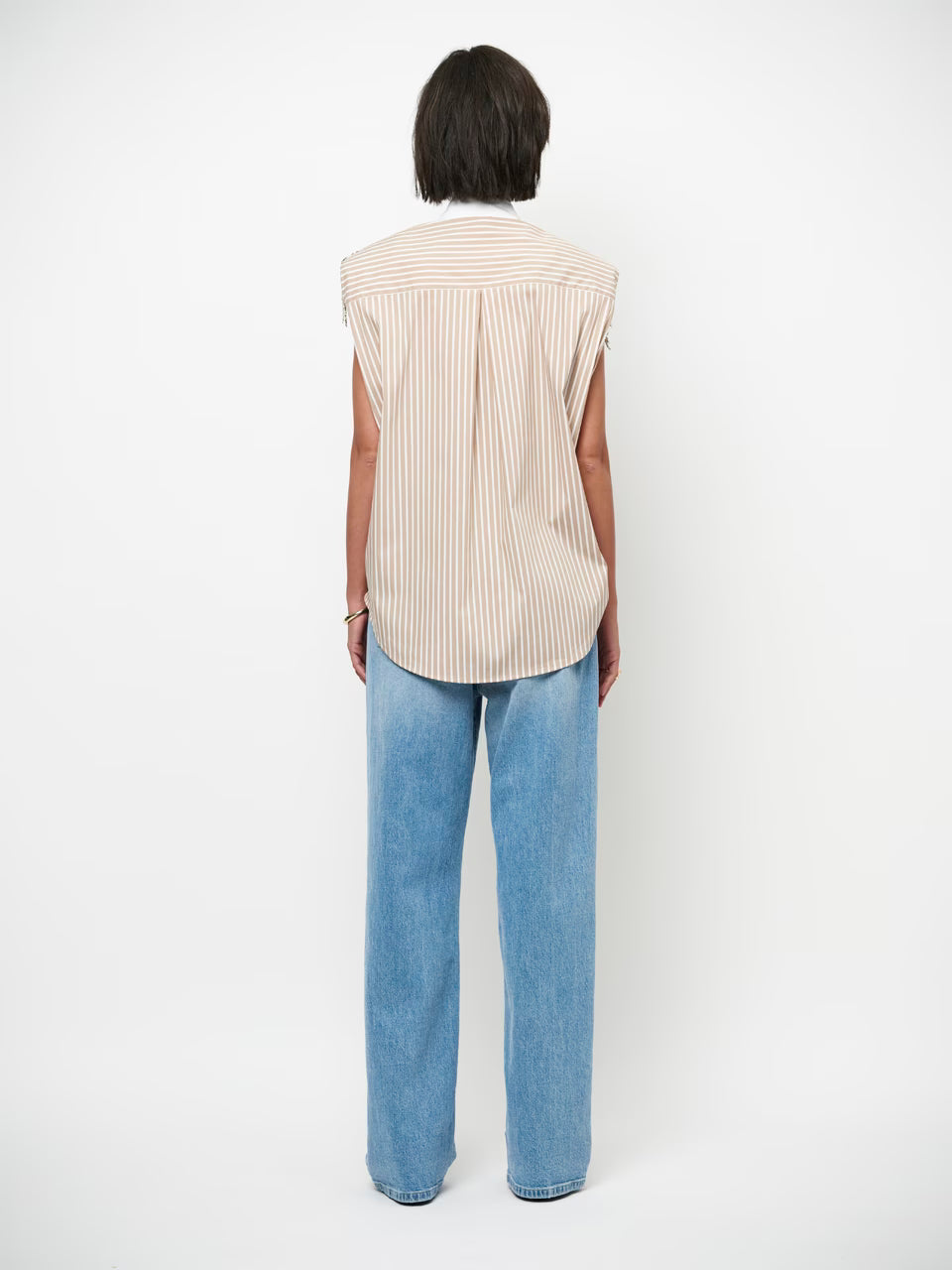 Dante6 - Rhobin sleeveless fringe detail shirt