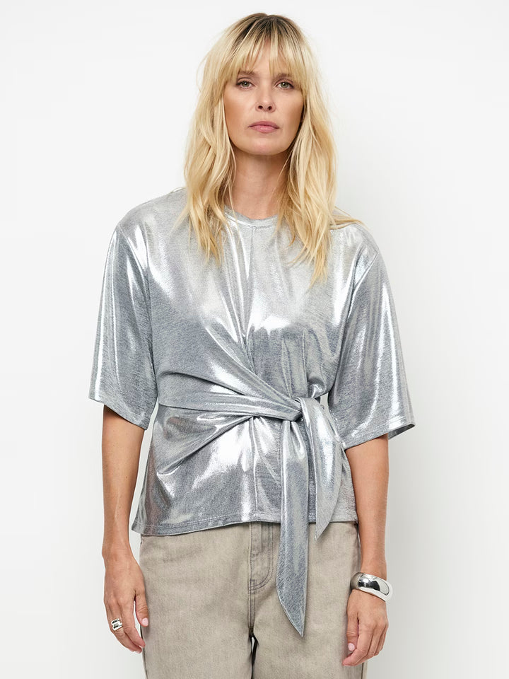 Dante6 - Uxia metallic twist detail top