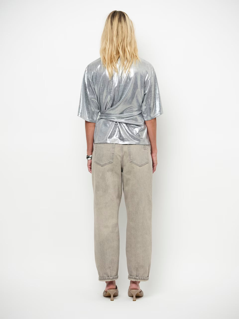Dante6 - Uxia metallic twist detail top
