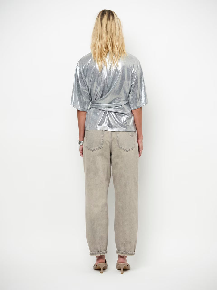 Dante6 - Uxia metallic twist detail top