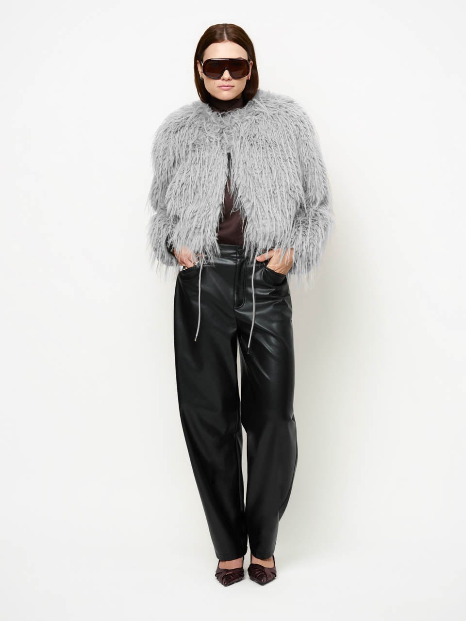 Dante6 - Valery faux fur jacket-vooraanzicht