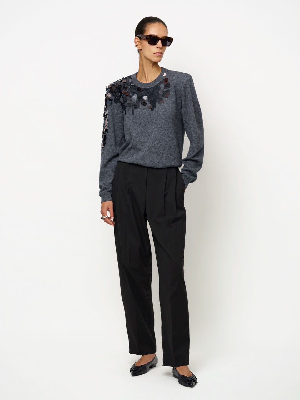 Dante6 - Ombra sequined sweater-vooraanzicht