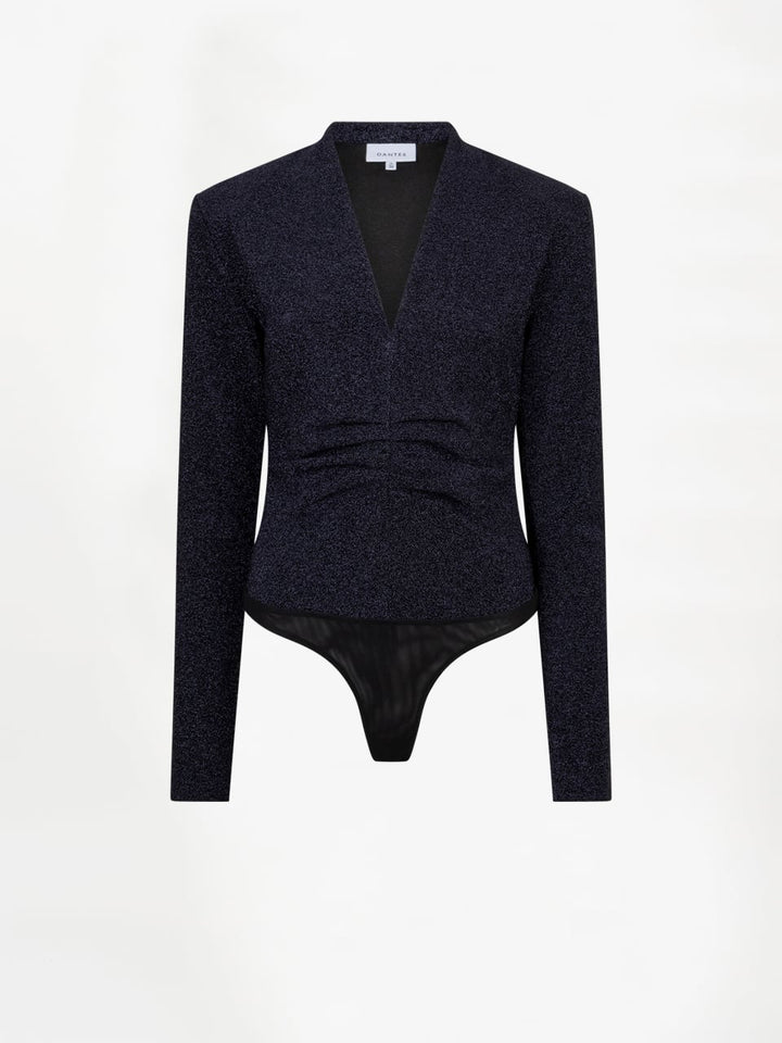 Dante6 - Healey lurex V-neck bodysuit-packshot