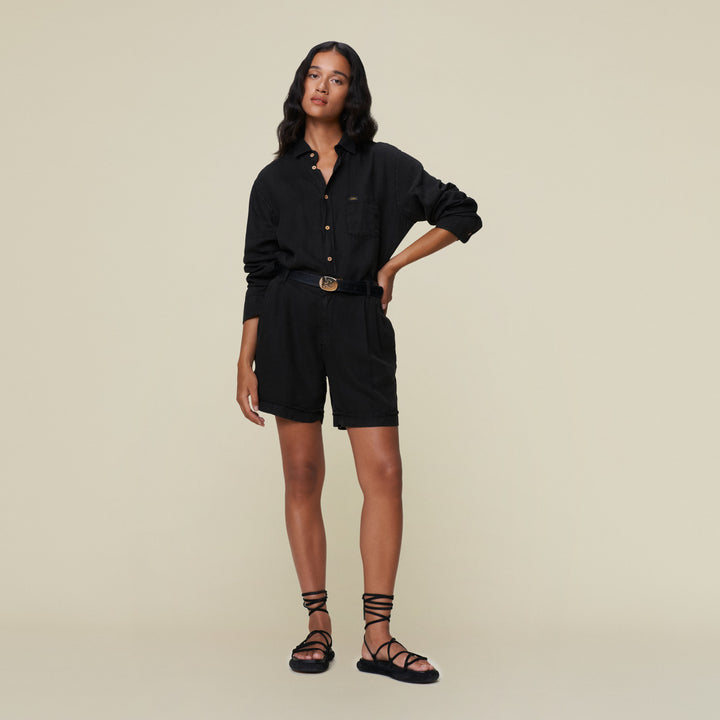 Lois - Saya Black Linen