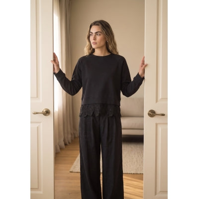 Peppercorn - Tora Lace Long Sleeve Sweat-vooraanzicht