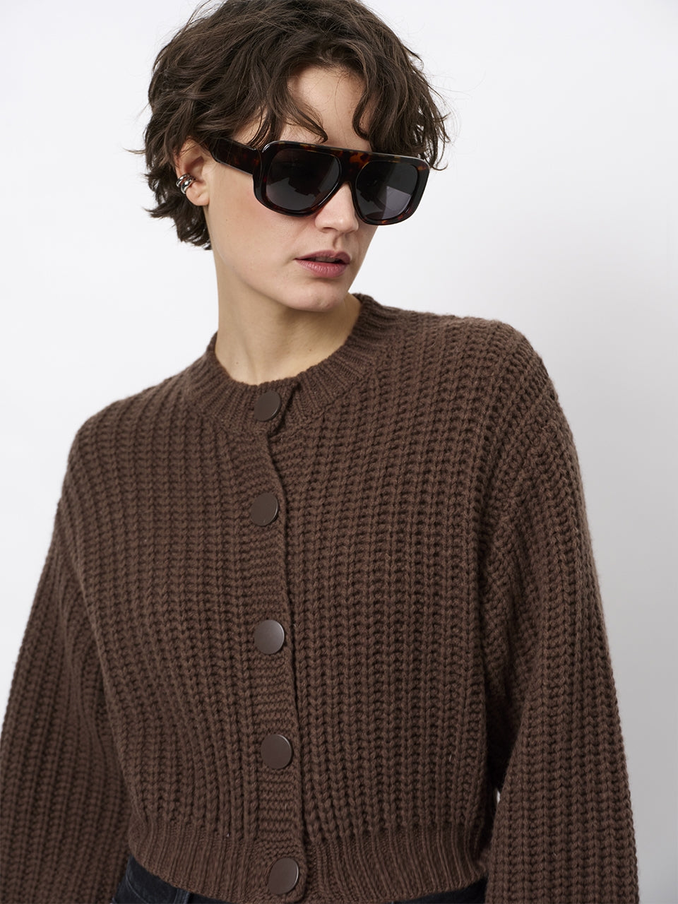 Dante6 - Zinnia chunky wool cardigan