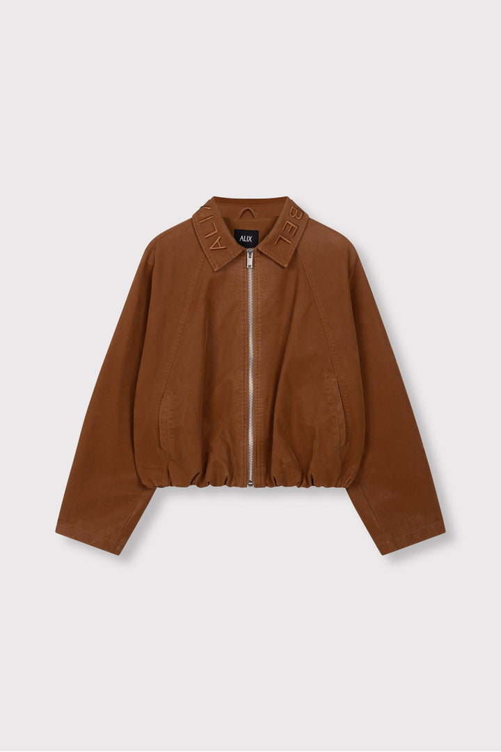 ALIX The Label - FAUX SUEDE BALLON JACKET-packshot