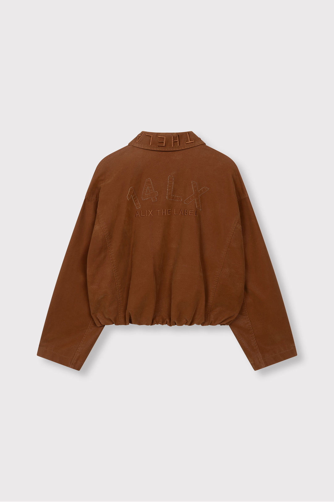 ALIX The Label - FAUX SUEDE BALLON JACKET-packshot achterzijde