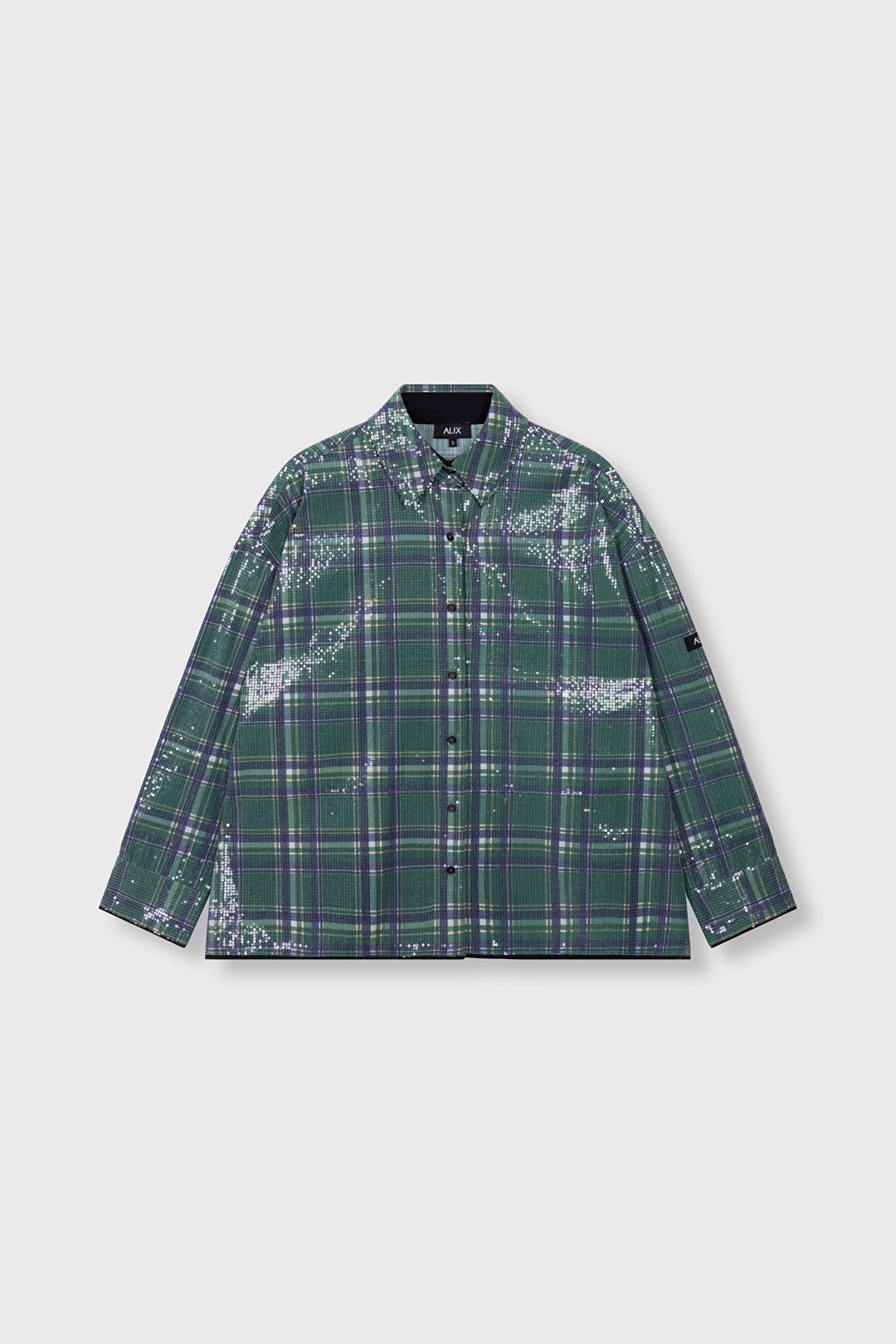 ALIX The Label - SEQUINS CHECK BLOUSE-packshot