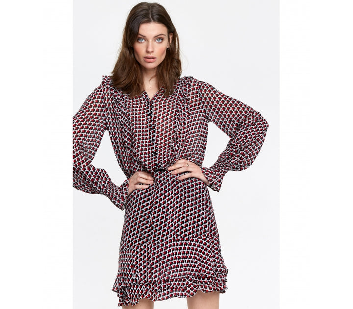 Alix The Label - Grafic Star Chiffon Blouse