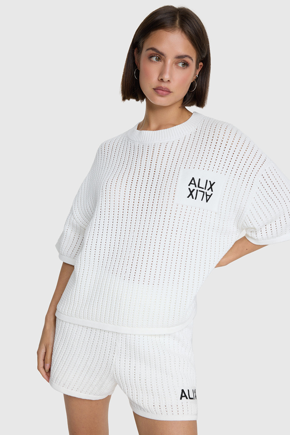 Alix The Label - AJOUR SHORTS-voorzijde