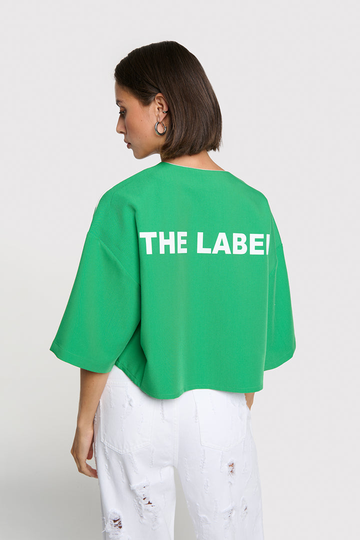Alix The Label - CROPPED BASEBALL SHIRT-achteraanzicht