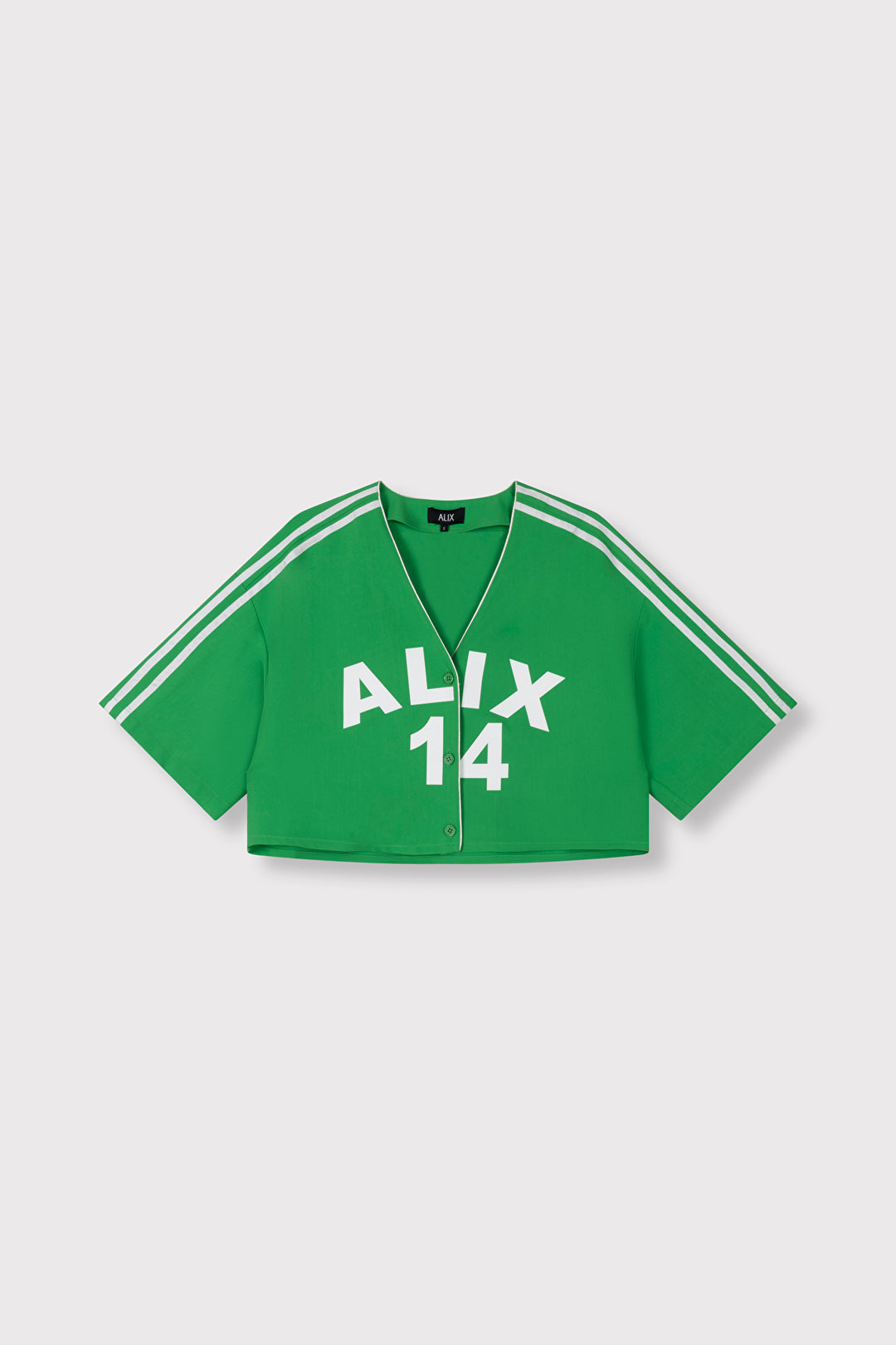 Alix The Label - CROPPED BASEBALL SHIRT-packshot