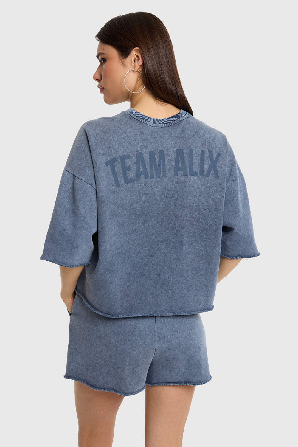 Alix The Label - CUT SEAM SWEAT T-SHIRT-achteraanzicht