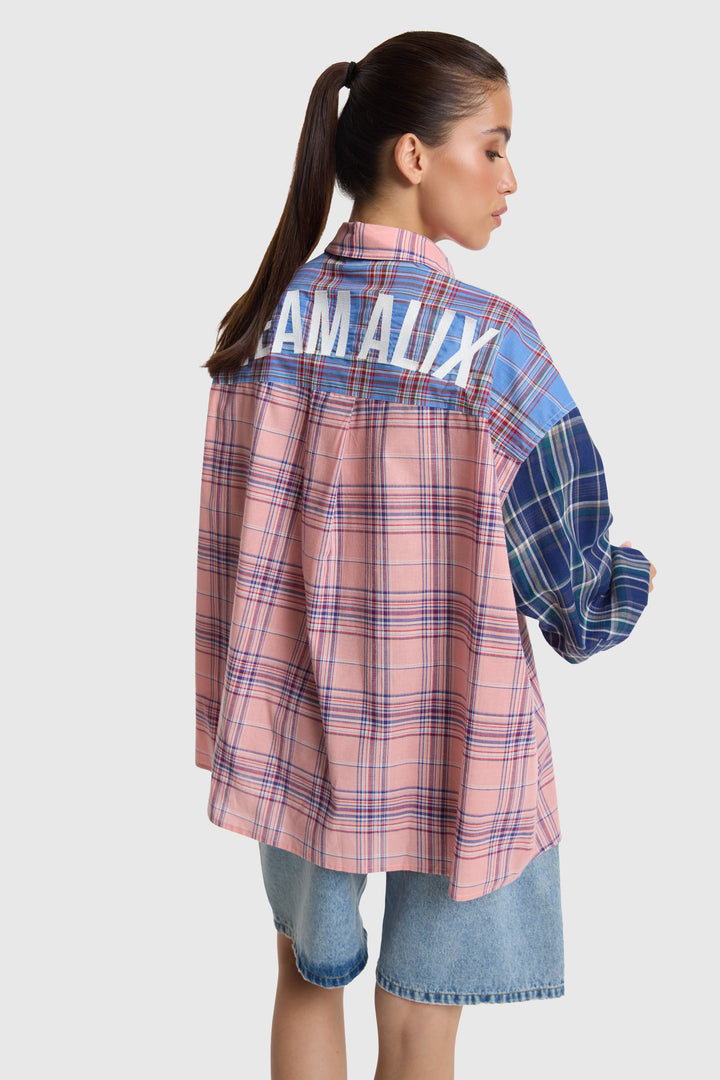 Alix The Label - Check Mix Blouse-achteraanzicht