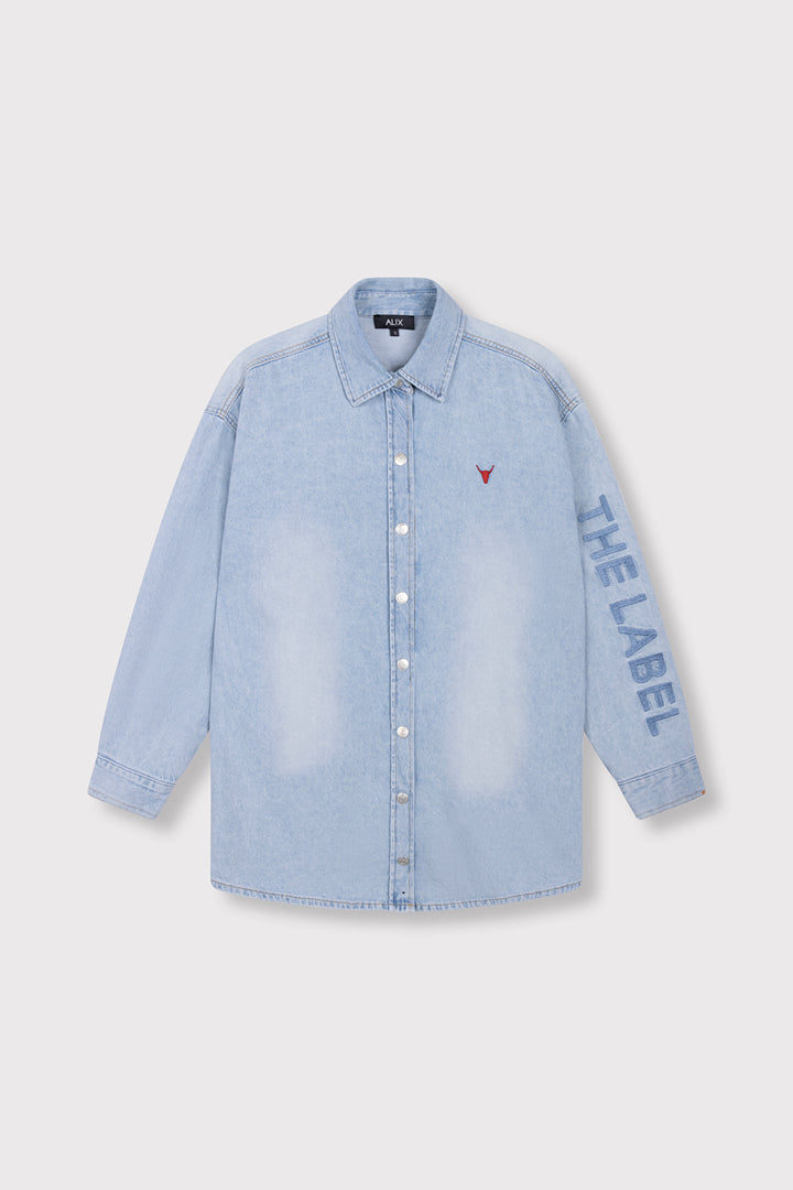Alix The Label - DENIM OVERSIZED BLOUSE-packshot