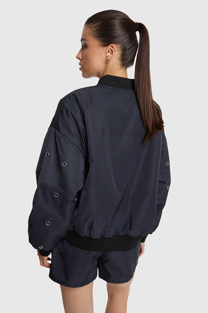 Alix The Label - EYELET BOMBER-achteraanzicht