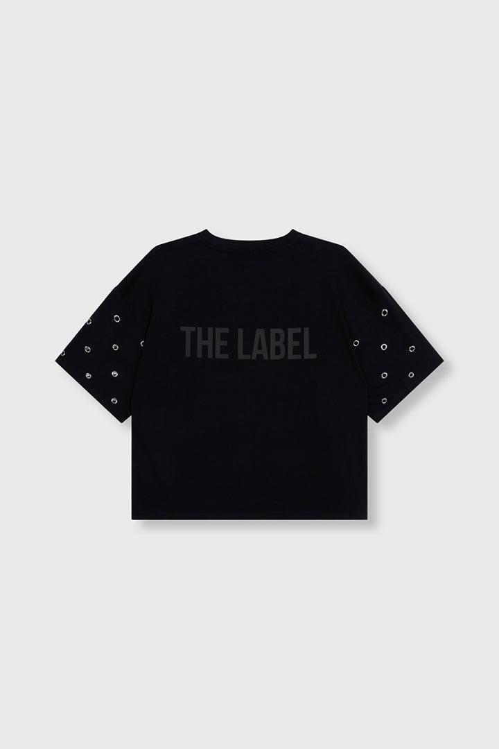 Alix The Label - EYELET T-SHIRT-packshot achterzijde
