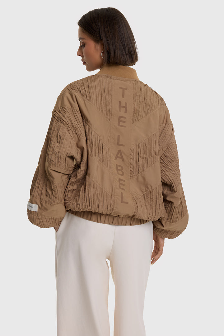 Alix The Label - PLISSE BOMBER-achteraanzicht