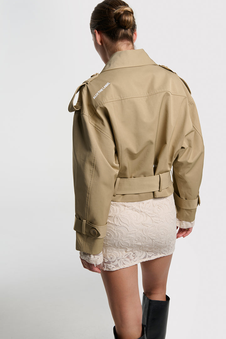 Alix The Label - SHORT ALIX TRENCH COAT-achteraanzicht