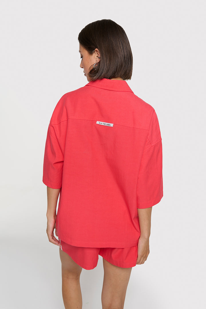 Alix The Label - SHORT SLEEVE BLOUSE-achteraanzicht
